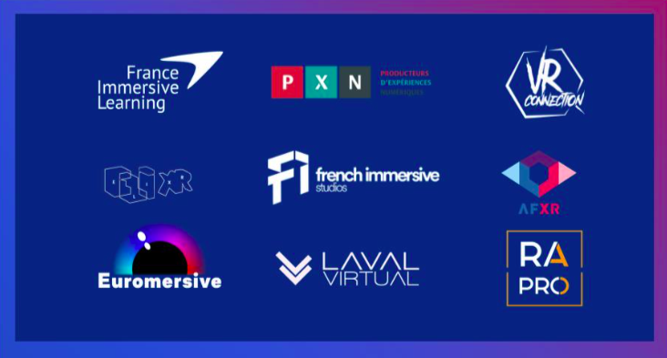 CNXR : France Immersive Learning, PXN, VR Connection, EliXR, French Immersive Studios, AFXR, Euromersive, Laval Virtual, RA'Pro